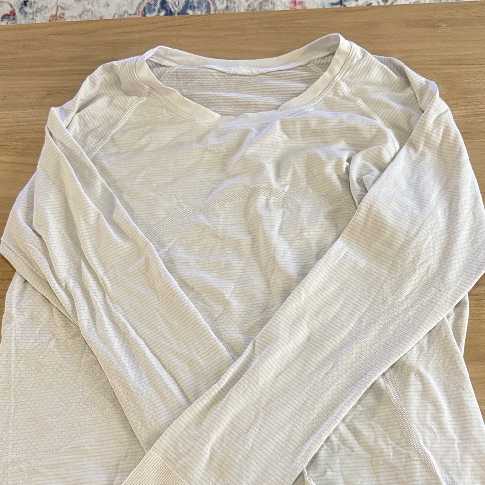 lululemon athletica Cream Long Sleeve Top